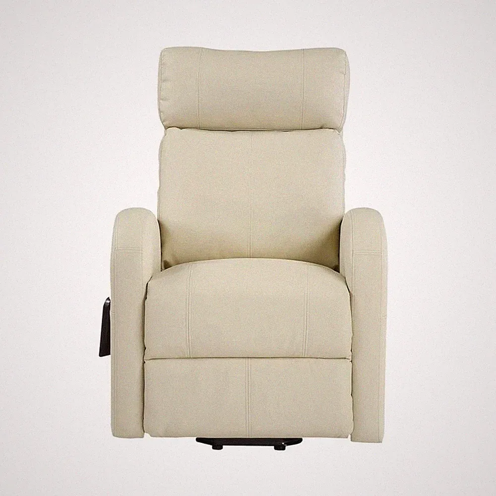 ACME Ricardo Faux Leather Upholstered Recliner with Power Lift in Beige