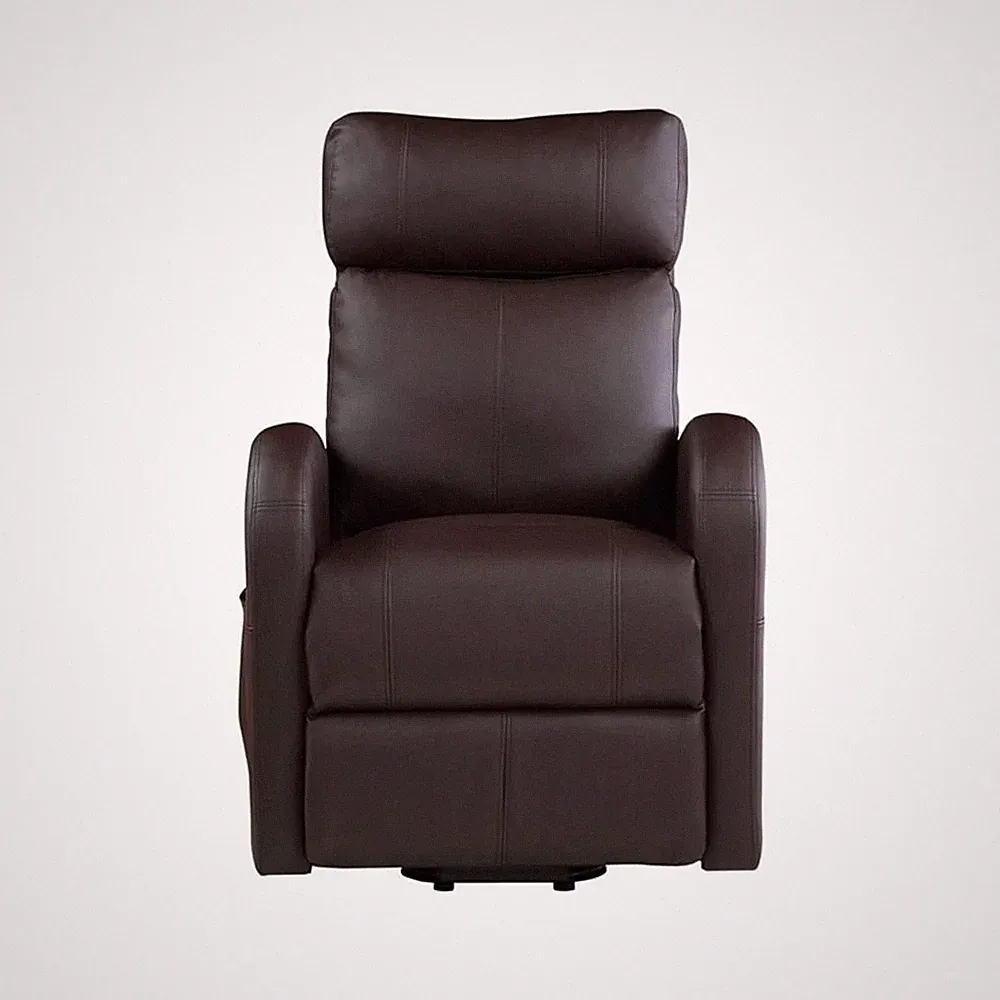 ACME Ricardo Faux Leather Upholstered Recliner with Power Lift in Brown