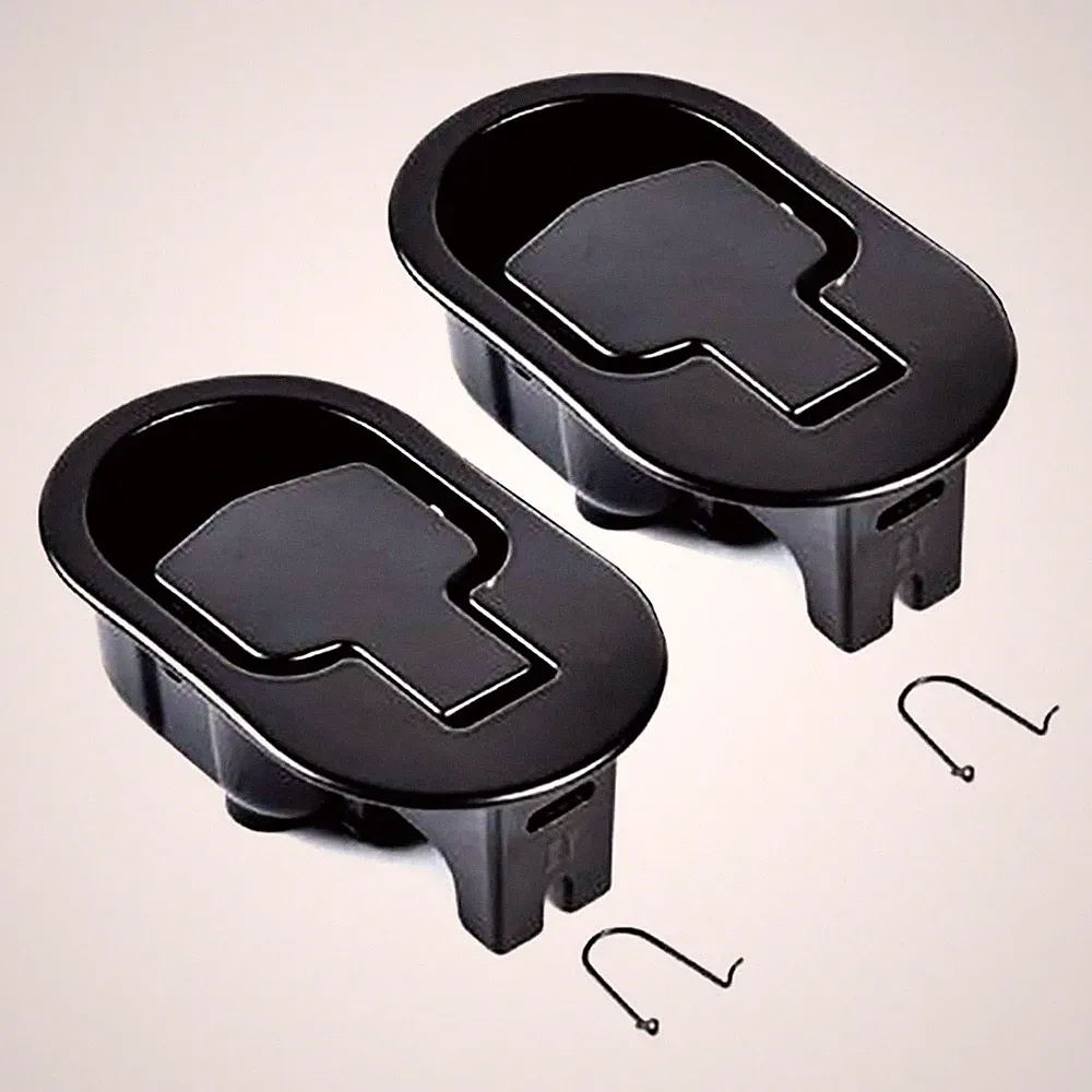 Bestdealing 2 Pack Metal Recliner 11.2 cm x 6.6 x 3.8 cm, Black
