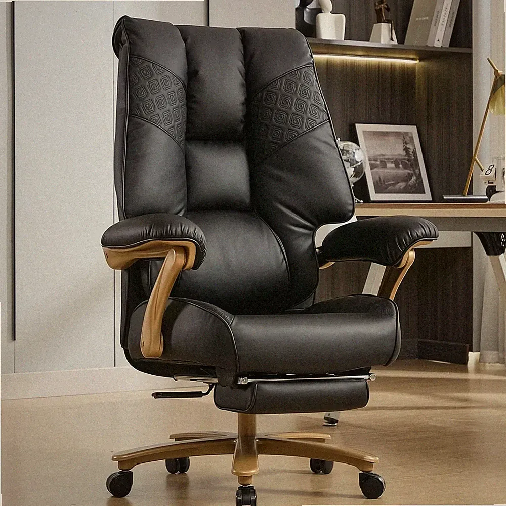 Big and Tall Executive Office Chair with Footrest, 400LBS Capacity Ergonomic Hig