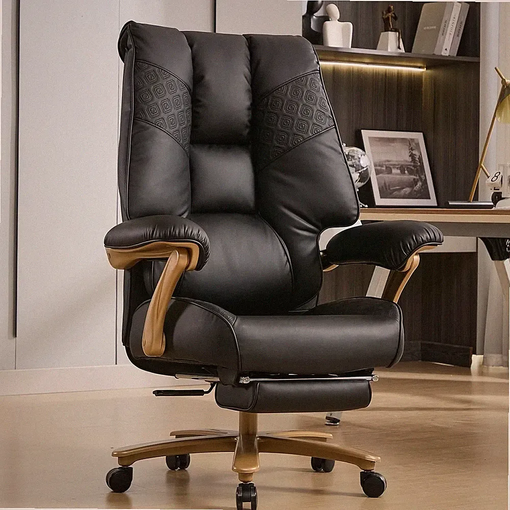 Big and Tall Executive Office Chair with Footrest, 400LBS Capacity Ergonomic Hig