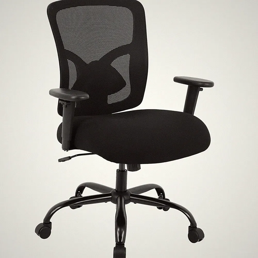 Big and Tall Office Chair 400lbs Desk Chair Mesh Computer Chair w/Rolling Swivel