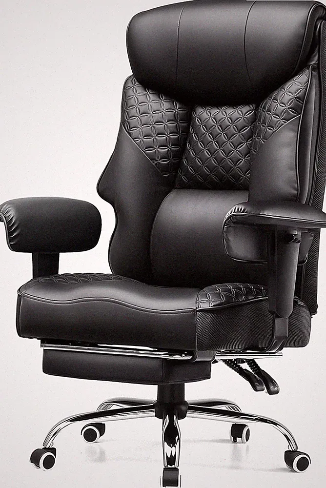 Big and Tall Office Chair 400LBS Wide Ergonomic Gaming Chair with Deluxe Embossi