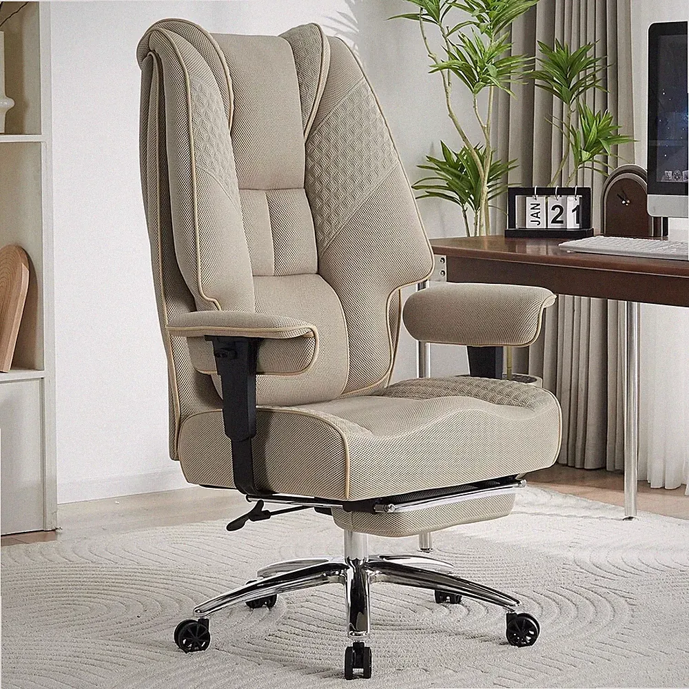 Big and Tall Office Chair 400Lbs Wide Seat, Leather High Back Executive Office C