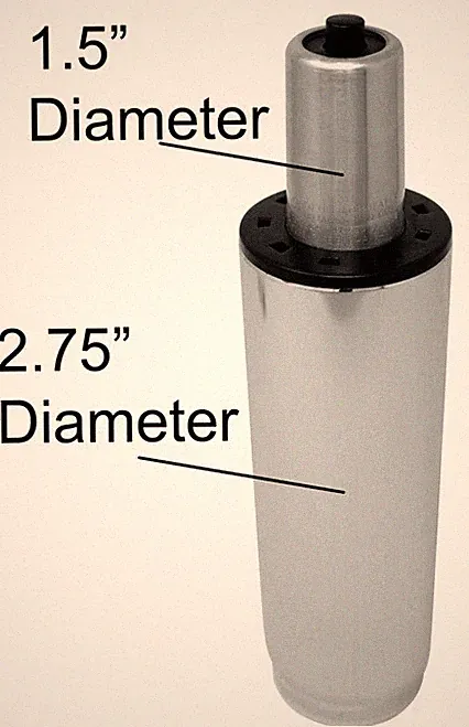 Big & Tall Chair Replacement Gas Cylinder Large 3.5" Stroke Rated 500lbs -BTGC-4