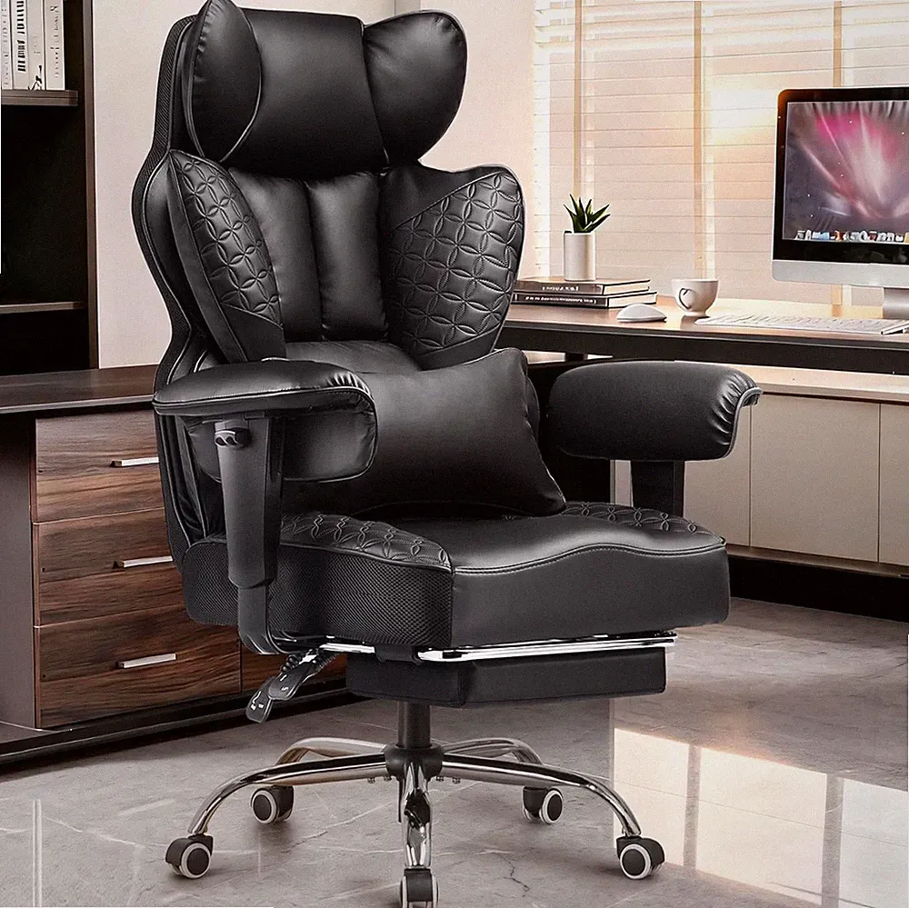 Big & Tall Heavy Duty Gaming Chair with Footrest & Lumbar Support