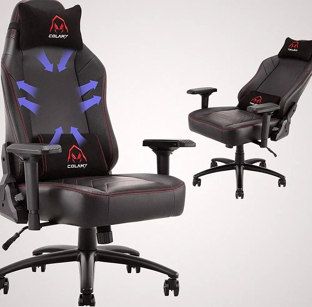 COLAMY Big and Tall Gaming Chair 400lbs 4D Racing Computer Gamer Chair Ergonomic