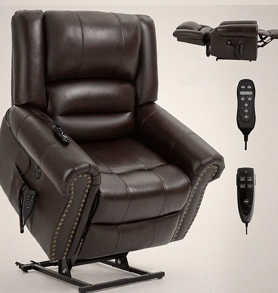 Dual Motor Power Lift Chair, Lay Flat Recliner Chair