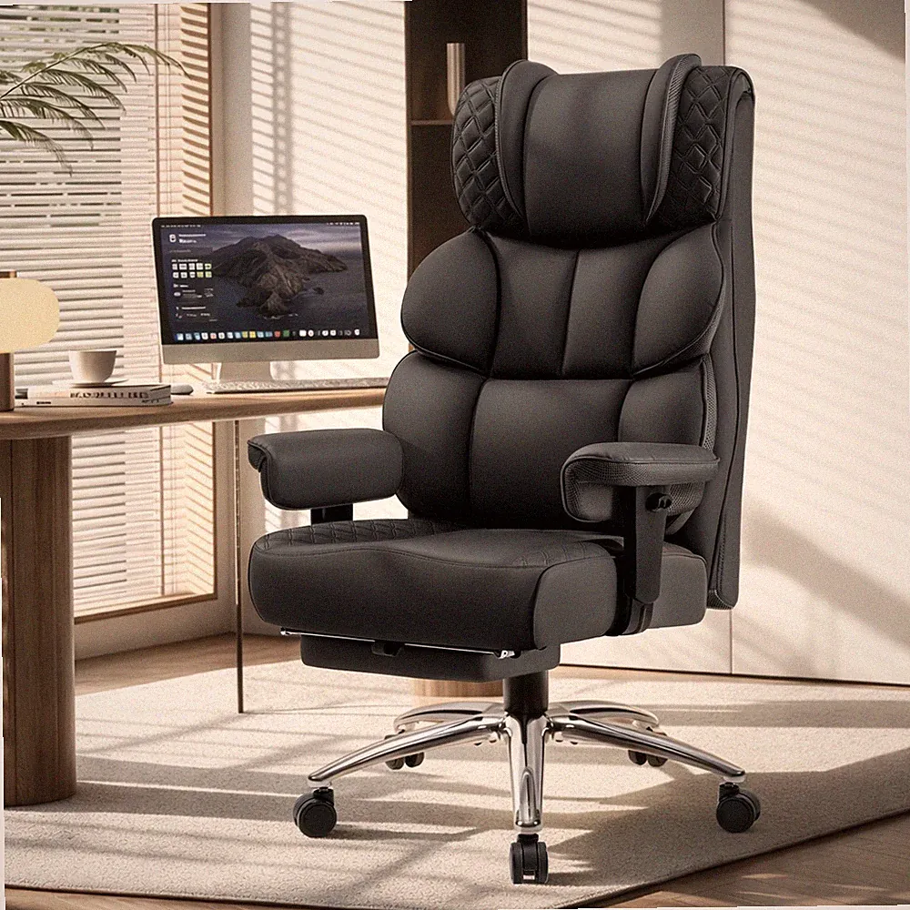 Fastes Office Chair Big and Tall 400lb Capacity Ergonomic High-Back Reclining