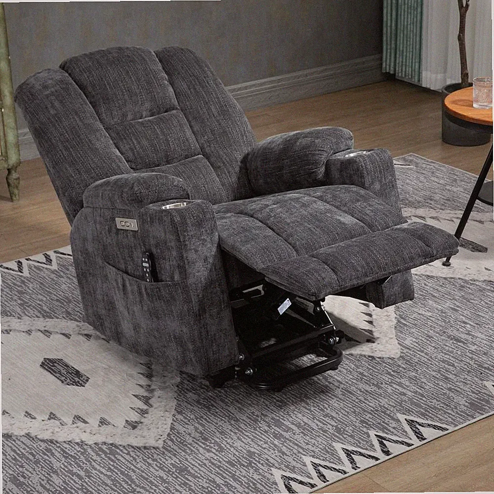 Large Power Lift Recliner Chair with Dual USB ports & Cup Holders