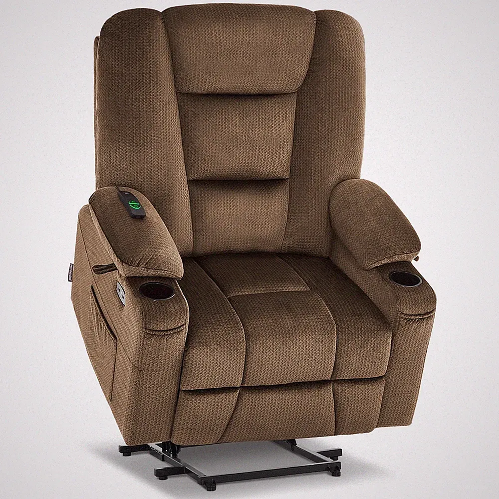 MCombo Large-Wide Power Lift Recliner Chair, Fabric R7541