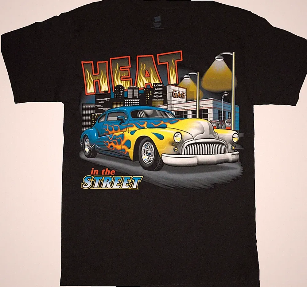 Mens Big and Tall T-shirt Drag Racing Classic Cars Mens Graphic Tee