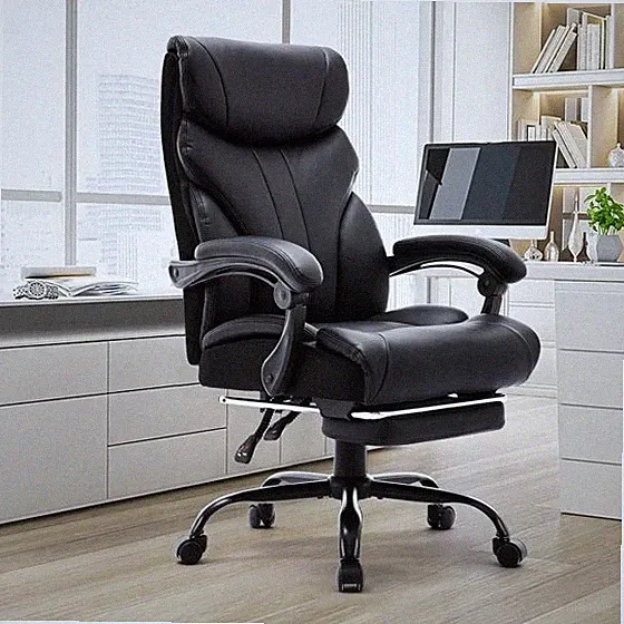 New Big and Tall Office Chair Executive Chair with Footrest High Office Chair