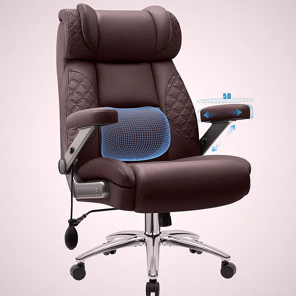 Office Desk Chair, Big and Tall Executive Office Computer Chair, Extra Wide 5...