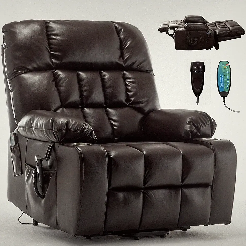 Oversized Power Recliner Chair for Big and Tall 400 LBS 25.5" Extra Wide Electr