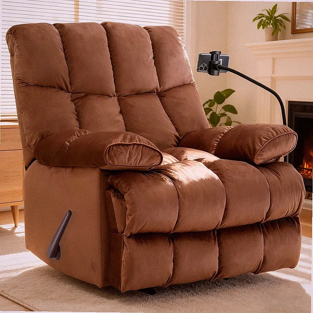 Oversized Recliner Chair, Big Man Recliner Chairs for 400LBS Adults, Extra Wide