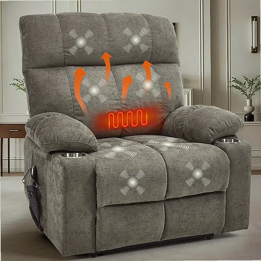 Oversized Recliner Electric Lift Chair, Power Lift Recliner for Big and Tall, 18